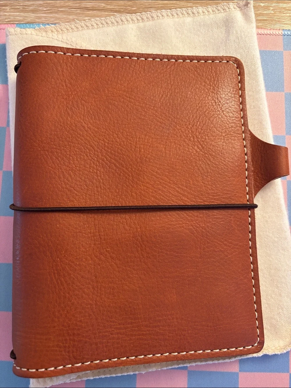 Chic Sparrow A6 Cascade Kody Tan Leather Traveler's Notebook Planner Cover - Picture 2 of 16